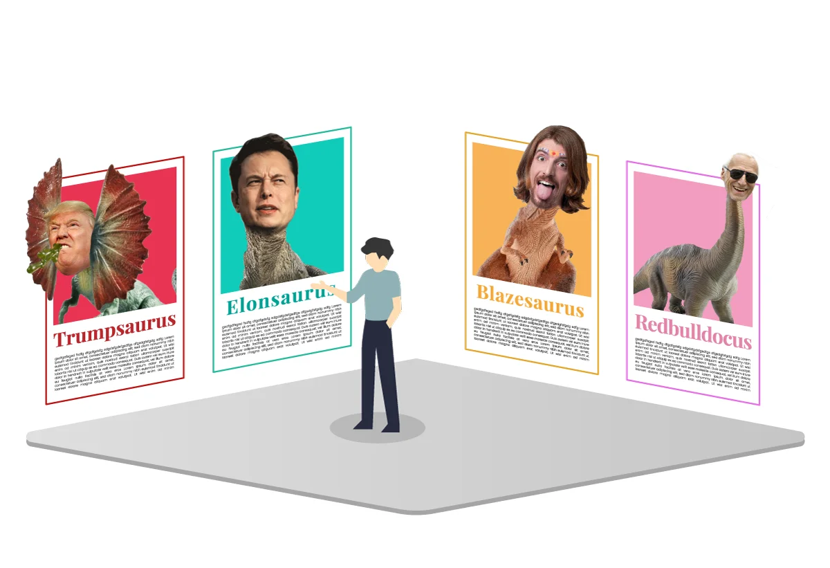 Dinosaurs like Elon Musk or Donald Trump
